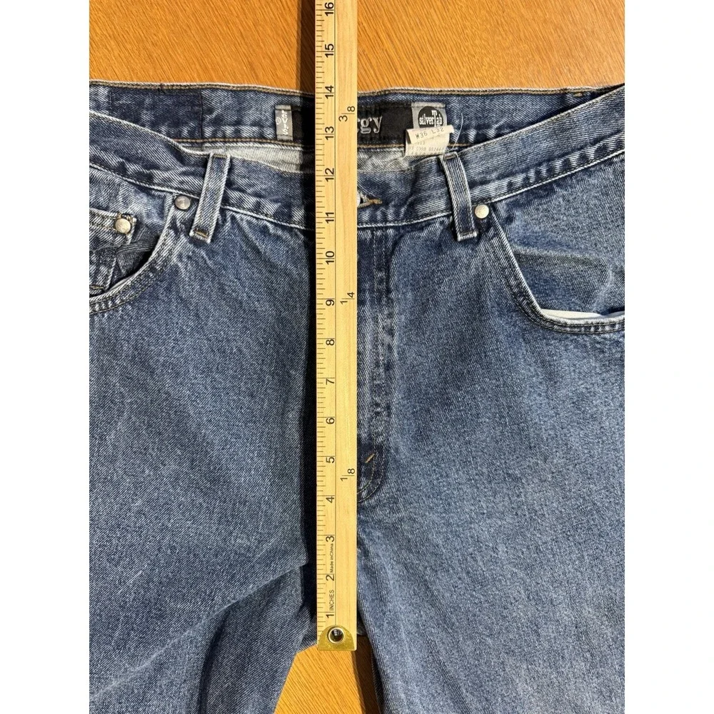 Vintage‎ 1998 Levis SilverTab Loose Jeans Mens 36x32 (34x32) Baggy Skater Denim